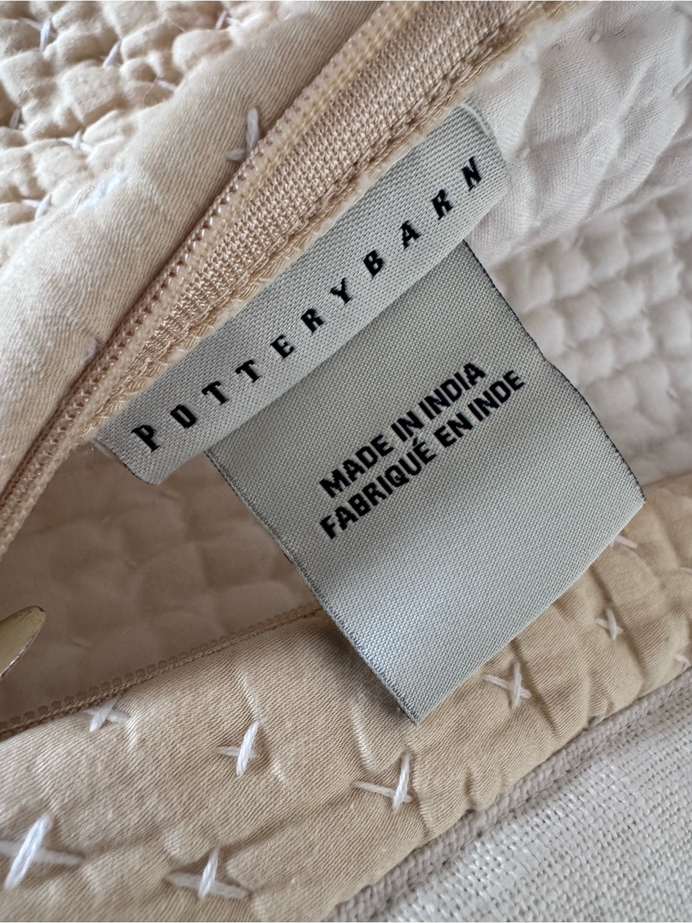 Pottery Barn cotton linen sham SET (2) - Picture 4 of 6